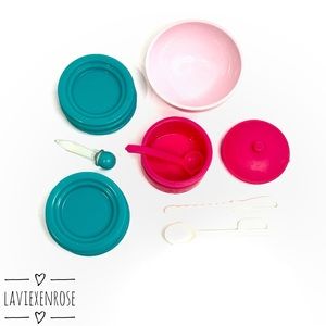 Vtg Barbie Dream House Kitchen Items